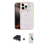 MARSİLYAN™- iPhone 15 Pro Kılıf Odak Prime - Şeffaf Pasifik Cam Ekran Koruyucu + Raze Metal Kamera Lens - GS