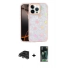 MARSİLYAN™- iPhone 15 Pro Kılıf Odak Prime - Siyah 360 Mat Full Body Arka Koruyucu + Raze Metal Kamera Lens - TMGI
