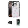 MARSİLYAN™- iPhone 15 Pro Kılıf Odak Prime - Siyah 360 Mat Full Body Arka Koruyucu + Raze Metal Kamera Lens - TMGI