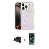MARSİLYAN™- iPhone 15 Pro Kılıf Odak Prime - Siyah 360 Mat Full Body Arka Koruyucu + Raze Metal Kamera Lens - TMGI