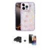 MARSİLYAN™- iPhone 15 Pro Kılıf Odak Prime - Siyah 3D Antistatik Mat Seramik Nano Ekran Koruyucu + Raze Metal Kamera Lens - GS