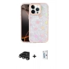 MARSİLYAN™- iPhone 15 Pro Kılıf Odak Prime - Siyah Bilvis 0.18mm Plus Cam Ekran Koruyucu + Raze Metal Kamera Lens - TMGI
