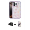 MARSİLYAN™- iPhone 15 Pro Kılıf Odak Prime - Siyah Bilvis 3D Mat Cam Ekran Koruyucu + Raze Metal Kamera Lens - TMGI