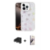 MARSİLYAN™- iPhone 15 Pro Kılıf Odak Prime - Siyah Bilvis 3D Mat Cam Ekran Koruyucu + Raze Metal Kamera Lens - TMGI