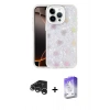 MARSİLYAN™- iPhone 15 Pro Kılıf Odak Prime - Siyah Bilvis 5in1 3D Magic Cam Ekran Koruyucu + Raze Metal Kamera Lens - GS