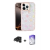 MARSİLYAN™- iPhone 15 Pro Kılıf Odak Prime - Siyah Bilvis 5in1 3D Magic Cam Ekran Koruyucu + Raze Metal Kamera Lens - GS