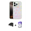 MARSİLYAN™- iPhone 15 Pro Kılıf Odak Prime - Siyah Bilvis 5in1 3D Magic Cam Ekran Koruyucu + Raze Metal Kamera Lens - GS