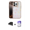 MARSİLYAN™- iPhone 15 Pro Kılıf Odak Prime - Siyah Bilvis 5in1 3D Magic Cam Ekran Koruyucu + Raze Metal Kamera Lens - GS