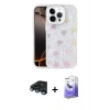 MARSİLYAN™- iPhone 15 Pro Kılıf Odak Prime - Siyah Bilvis 5in1 5D Magic Hayalet Cam Ekran Koruyucu + Raze Metal Kamera Lens - LT