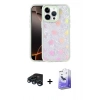 MARSİLYAN™- iPhone 15 Pro Kılıf Odak Prime - Siyah Bilvis 5in1 5D Magic Hayalet Cam Ekran Koruyucu + Raze Metal Kamera Lens - LT