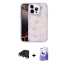 MARSİLYAN™- iPhone 15 Pro Kılıf Odak Prime - Siyah Bilvis 5in1 5D Magic Hayalet Cam Ekran Koruyucu + Raze Metal Kamera Lens - LT