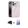 MARSİLYAN™- iPhone 15 Pro Kılıf Odak Prime - Siyah Bilvis 5in1 5D Magic Hayalet Cam Ekran Koruyucu + Raze Metal Kamera Lens - TMGI
