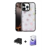 MARSİLYAN™- iPhone 15 Pro Kılıf Odak Prime - Siyah Bilvis 5in1 5D Magic Hayalet Cam Ekran Koruyucu + Raze Metal Kamera Lens - TMGI