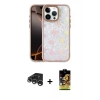 MARSİLYAN™- iPhone 15 Pro Kılıf Odak Prime - Siyah Buffer Cam Ekran Koruyucu + Raze Metal Kamera Lens - GS