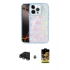 MARSİLYAN™- iPhone 15 Pro Kılıf Odak Prime - Siyah Buffer Cam Ekran Koruyucu + Raze Metal Kamera Lens - SH