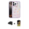 MARSİLYAN™- iPhone 15 Pro Kılıf Odak Prime - Siyah Buffer Cam Ekran Koruyucu + Raze Metal Kamera Lens - SH