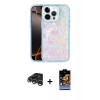 MARSİLYAN™- iPhone 15 Pro Kılıf Odak Prime - Siyah Buffer Hayalet Cam Ekran Koruyucu + Raze Metal Kamera Lens - GS