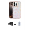 MARSİLYAN™- iPhone 15 Pro Kılıf Odak Prime - Siyah Joko Magic 5D Cam + Gümüş Raze Metal Kamera Lens