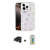 MARSİLYAN™- iPhone 15 Pro Kılıf Odak Prime - Siyah Polymer Nano Ekran Koruyucu + Raze Metal Kamera Lens - GS