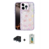 MARSİLYAN™- iPhone 15 Pro Kılıf Odak Prime - Siyah Polymer Nano Ekran Koruyucu + Raze Metal Kamera Lens - LT