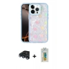 MARSİLYAN™- iPhone 15 Pro Kılıf Odak Prime - Siyah Polymer Nano Ekran Koruyucu + Raze Metal Kamera Lens - LT