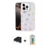 MARSİLYAN™- iPhone 15 Pro Kılıf Odak Prime - Siyah Polymer Nano Ekran Koruyucu + Raze Metal Kamera Lens - LT