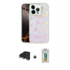 MARSİLYAN™- iPhone 15 Pro Kılıf Odak Prime - Siyah Polymer Nano Ekran Koruyucu + Raze Metal Kamera Lens - LT