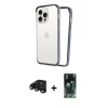 MARSİLYAN™- iPhone 15 Pro Kılıf Pusula Asil Koleksiyonu - Şeffaf 360 Full Body Arka Koruyucu + Raze Metal Kamera Lens - SH