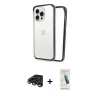 MARSİLYAN™- iPhone 15 Pro Kılıf Pusula Asil Koleksiyonu - Şeffaf Pasifik Cam Ekran Koruyucu + Raze Metal Kamera Lens - TMGI