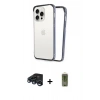 MARSİLYAN™- iPhone 15 Pro Kılıf Pusula Asil Koleksiyonu - Siyah Joko Magic 5D Hayalet Cam + Raze Metal Kamera Lens - LT