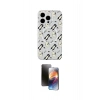 MARSİLYAN™- iPhone 15 Pro Kılıf Pusula Form - Siyah 3D Antistatik Mat Seramik Nano Ekran Koruyucu