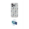 MARSİLYAN™- iPhone 15 Pro Kılıf Pusula Form - Siyah 3D Antistatik Seramik Nano Ekran Koruyucu