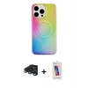 MARSİLYAN™- iPhone 15 Pro Kılıf Pusula Form - Siyah Joko 5D Cam + Raze Metal Kamera Lens - LT