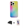MARSİLYAN™- iPhone 15 Pro Kılıf Pusula Form - Siyah Joko 5D Cam + Raze Metal Kamera Lens - TMGI
