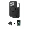 MARSİLYAN™- iPhone 15 Pro Kılıf Pusula Işık Koleksiyonu - Şeffaf 360 Full Body Arka Koruyucu + Raze Metal Kamera Lens - TMGI