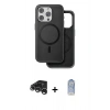 MARSİLYAN™- iPhone 15 Pro Kılıf Pusula Işık Koleksiyonu - Siyah Joko Magic 5D Cam + Raze Metal Kamera Lens - GS