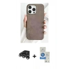 MARSİLYAN™- iPhone 15 Pro Kılıf Pusula Modern - Şeffaf Royal Nano Ekran Koruyucu + Raze Metal Kamera Lens - GS