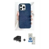 MARSİLYAN™- iPhone 15 Pro Kılıf Pusula Modern - Şeffaf Royal Nano Ekran Koruyucu + Raze Metal Kamera Lens - GS