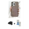 MARSİLYAN™- iPhone 15 Pro Kılıf Pusula Modern - Şeffaf Royal Nano Ekran Koruyucu + Raze Metal Kamera Lens - SH