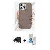 MARSİLYAN™- iPhone 15 Pro Kılıf Pusula Modern - Şeffaf Royal Nano Ekran Koruyucu + Raze Metal Kamera Lens - TMGI