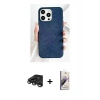 MARSİLYAN™- iPhone 15 Pro Kılıf Pusula Modern - Siyah Bilvis 3D Mat Cam Ekran Koruyucu + Raze Metal Kamera Lens - TMGI