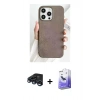MARSİLYAN™- iPhone 15 Pro Kılıf Pusula Modern - Siyah Bilvis 5in1 5D Magic Hayalet Cam Ekran Koruyucu + Raze Metal Kamera Lens - LT