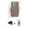 MARSİLYAN™- iPhone 15 Pro Kılıf Pusula Modern - Siyah Bilvis Hayalet Cam Ekran Koruyucu + Raze Metal Kamera Lens - GS