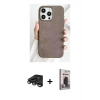 MARSİLYAN™- iPhone 15 Pro Kılıf Pusula Modern - Siyah Bilvis Hayalet Cam Ekran Koruyucu + Raze Metal Kamera Lens - TMGI