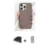 MARSİLYAN™- iPhone 15 Pro Kılıf Pusula Modern - Siyah Joko Magic 5D Cam + Raze Metal Kamera Lens - GS