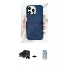 MARSİLYAN™- iPhone 15 Pro Kılıf Pusula Modern - Siyah Joko Magic 5D Cam + Raze Metal Kamera Lens - GS
