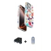 MARSİLYAN™- iPhone 15 Pro Kılıf Siluet Doku - Siyah Joko Magic 5D Cam + Raze Metal Kamera Lens - LT