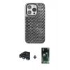 MARSİLYAN™- iPhone 15 Pro Kılıf Siluet Form Serisi - Şeffaf 360 Full Body Arka Koruyucu + Raze Metal Kamera Lens - LT