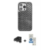 MARSİLYAN™- iPhone 15 Pro Kılıf Siluet Form Serisi - Şeffaf Royal Nano Ekran Koruyucu + Raze Metal Kamera Lens - GS