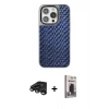 MARSİLYAN™- iPhone 15 Pro Kılıf Siluet Form Serisi - Siyah Bilvis Hayalet Cam Ekran Koruyucu + Raze Metal Kamera Lens - TMGI